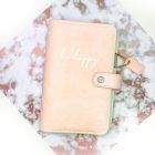 Agenda de anillas A6 rosa bebe